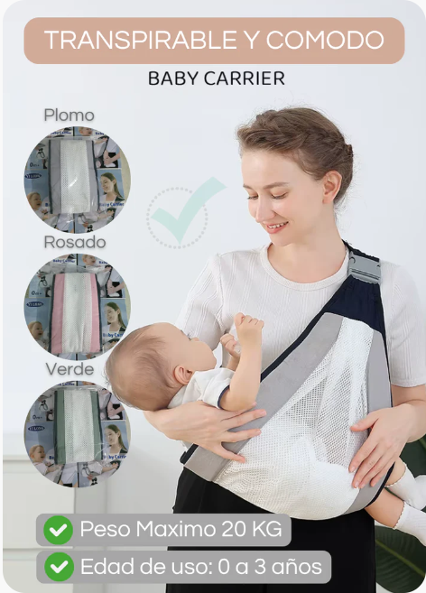 👶 Portabebés Ergonómico Multifuncional