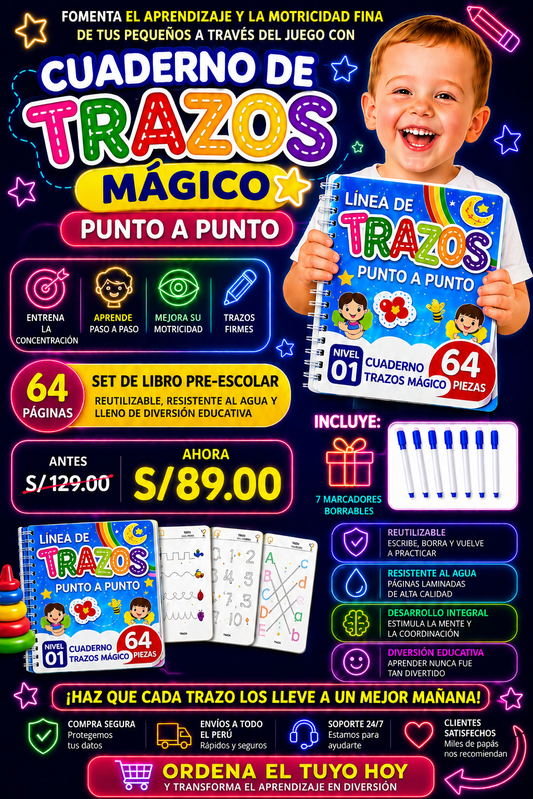 CUADERNO DE TRAZOS MAGICOS