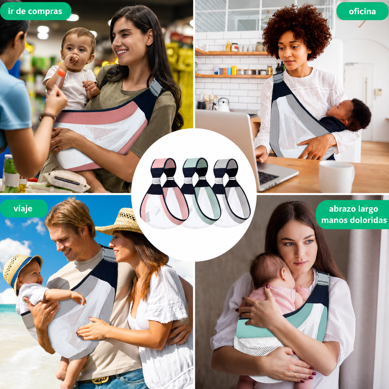 👶 Portabebés Ergonómico Multifuncional