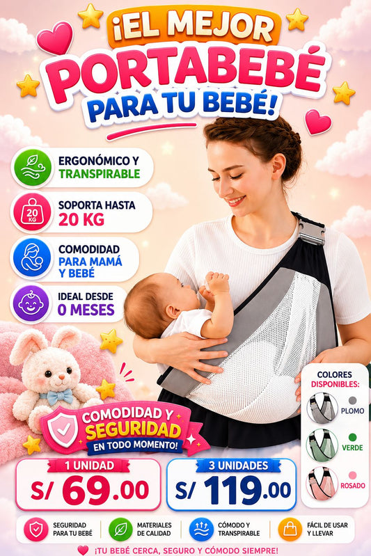 Portabebés Ergonómico Multifuncional