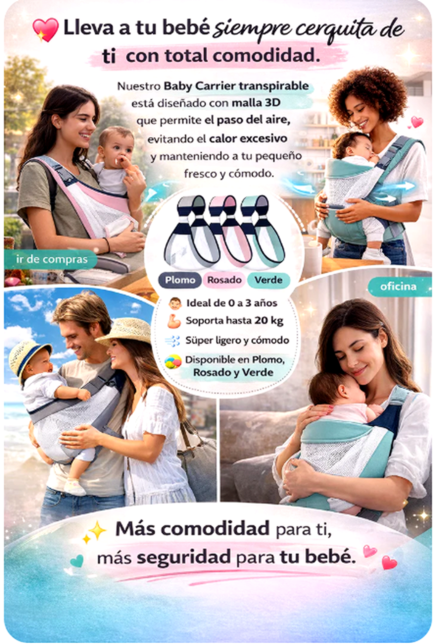 Portabebés Ergonómico Multifuncional